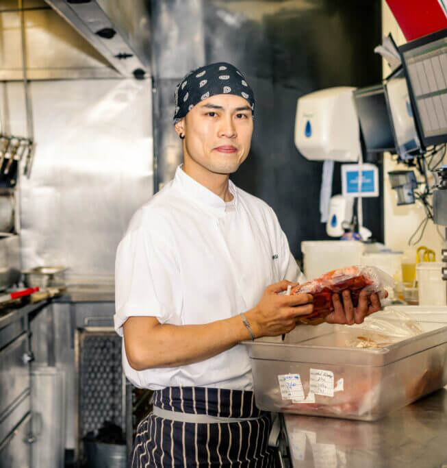 Romano Benson Serrano Salas, chef de partie at Knightsbridge, London